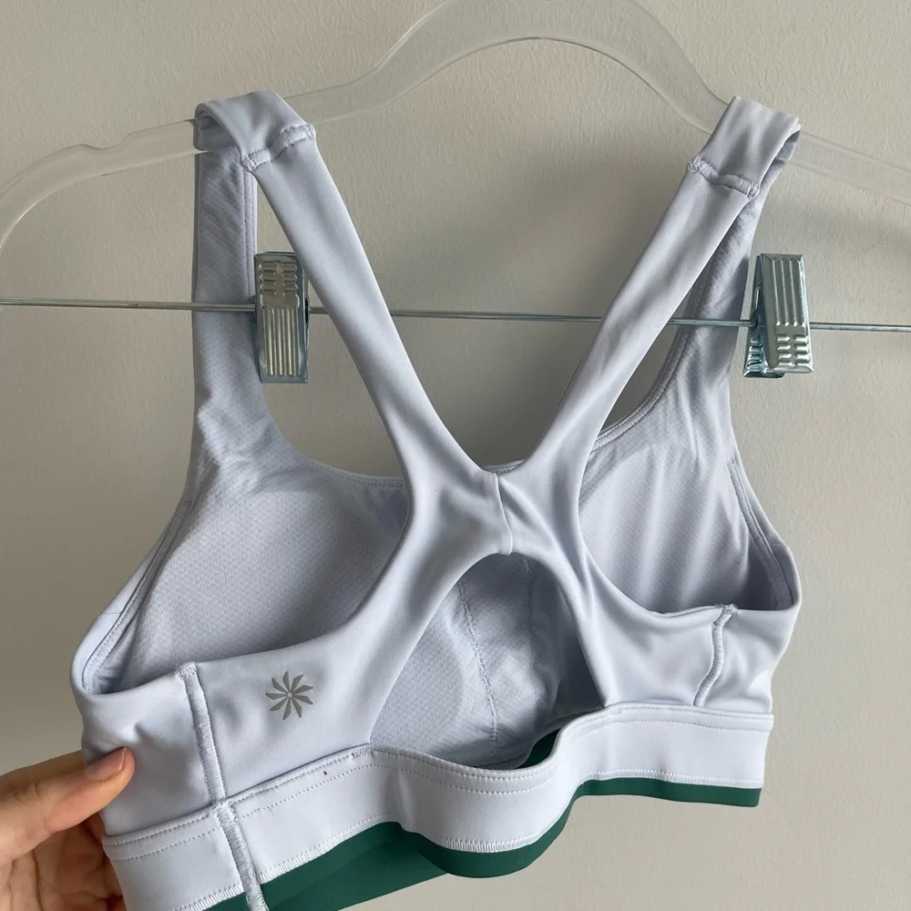 Athleta Blue and Green Activewear Matching Set
